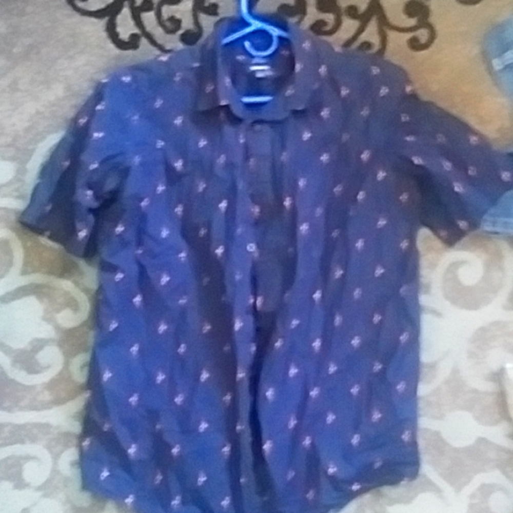 George men's print shirt shirt sleeve